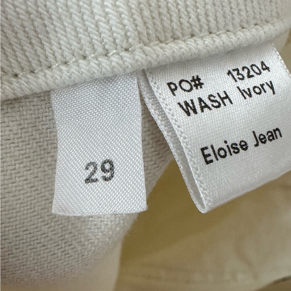 Reformation Jeans Women's Eloise Size 29 Ivory High Rise Wide Leg Jean READ - Picture 9 of 16